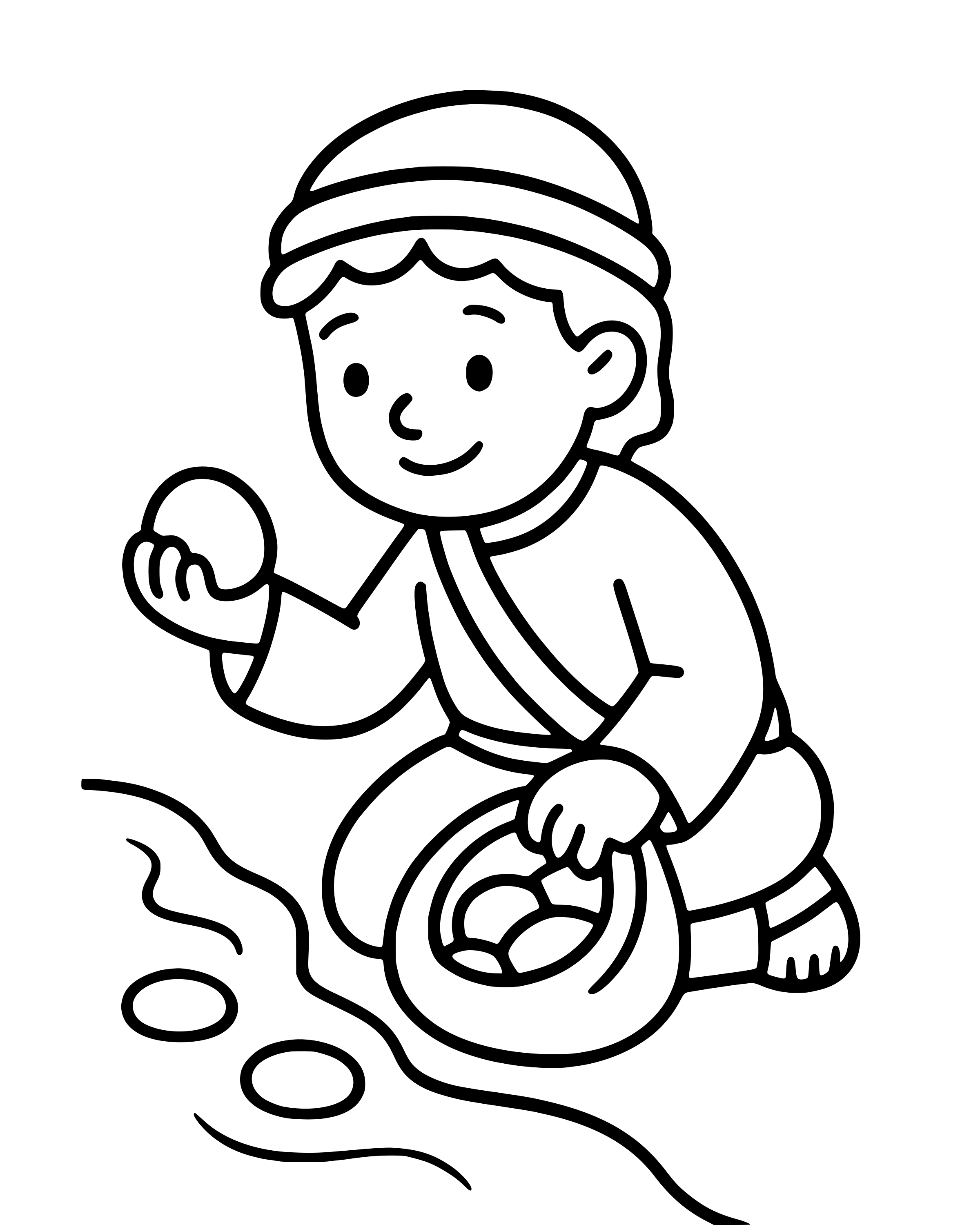 Easy David Chooses Five Smooth Stones coloring page
