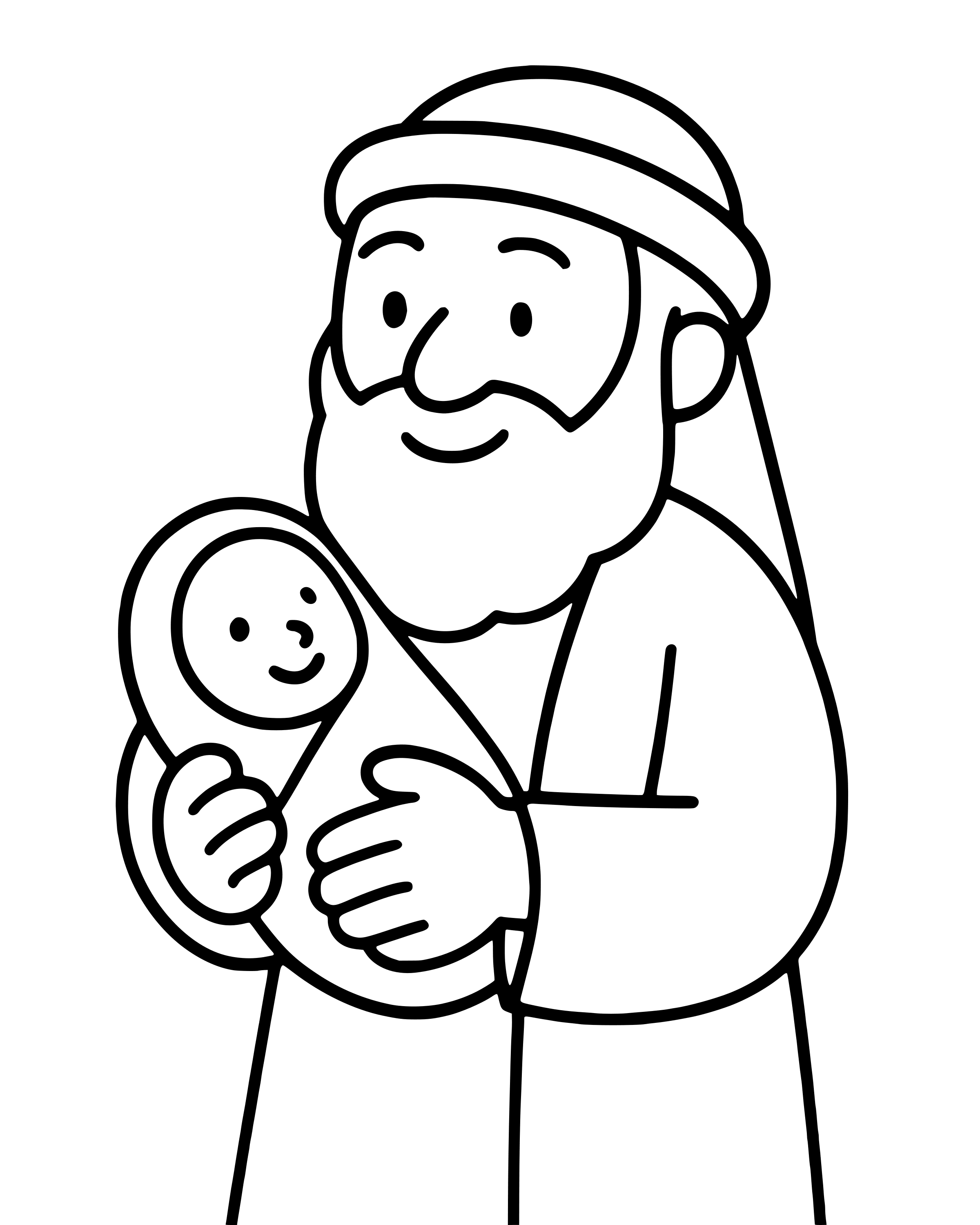 Easy Simeon Holds Baby Jesus coloring page