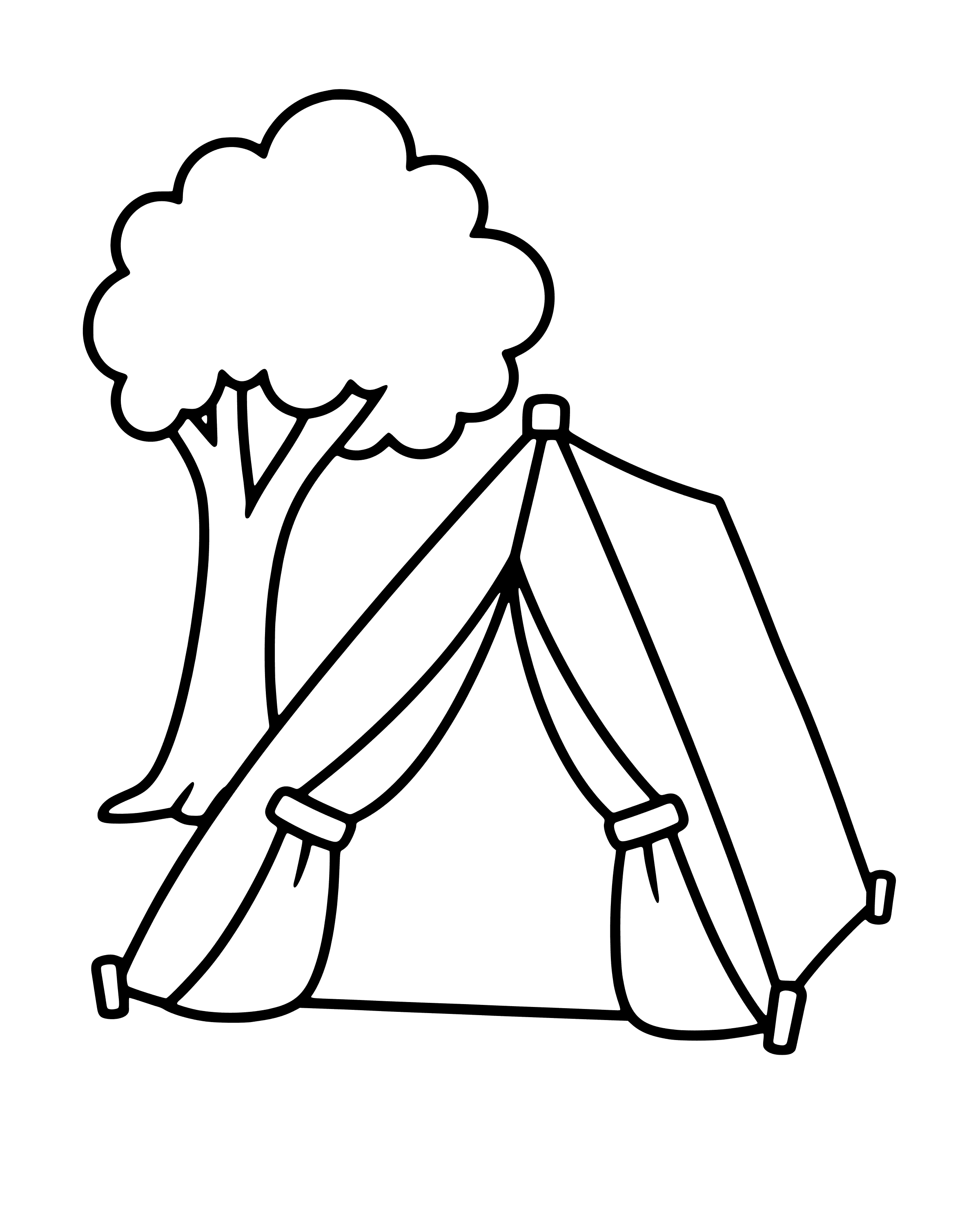 Easy Isaac Meets Rebekah coloring page