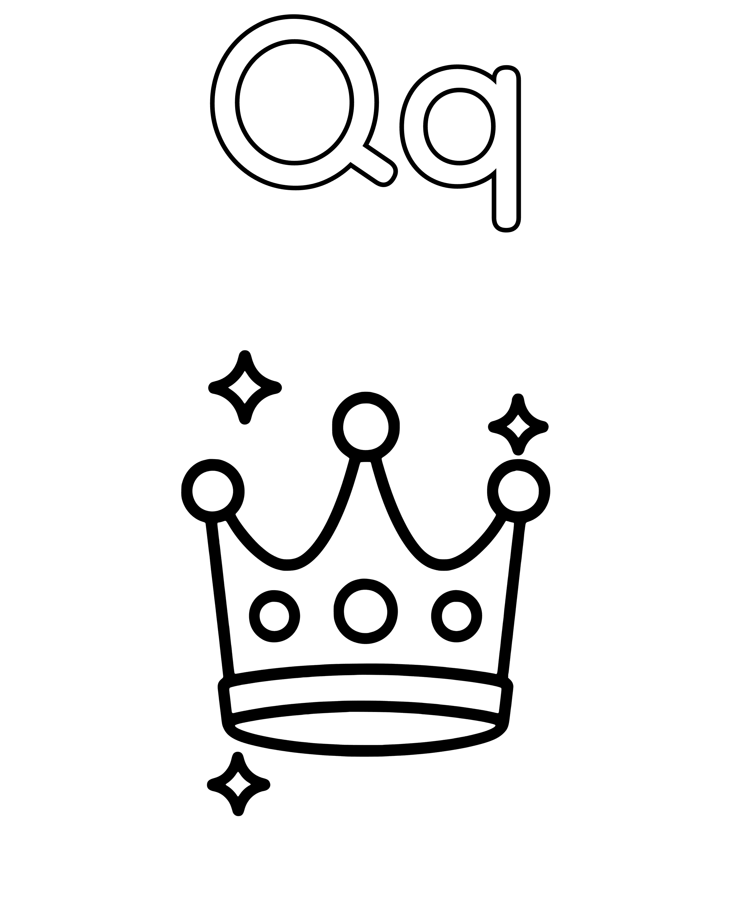 Easy Q Is for Queen Esther coloring page