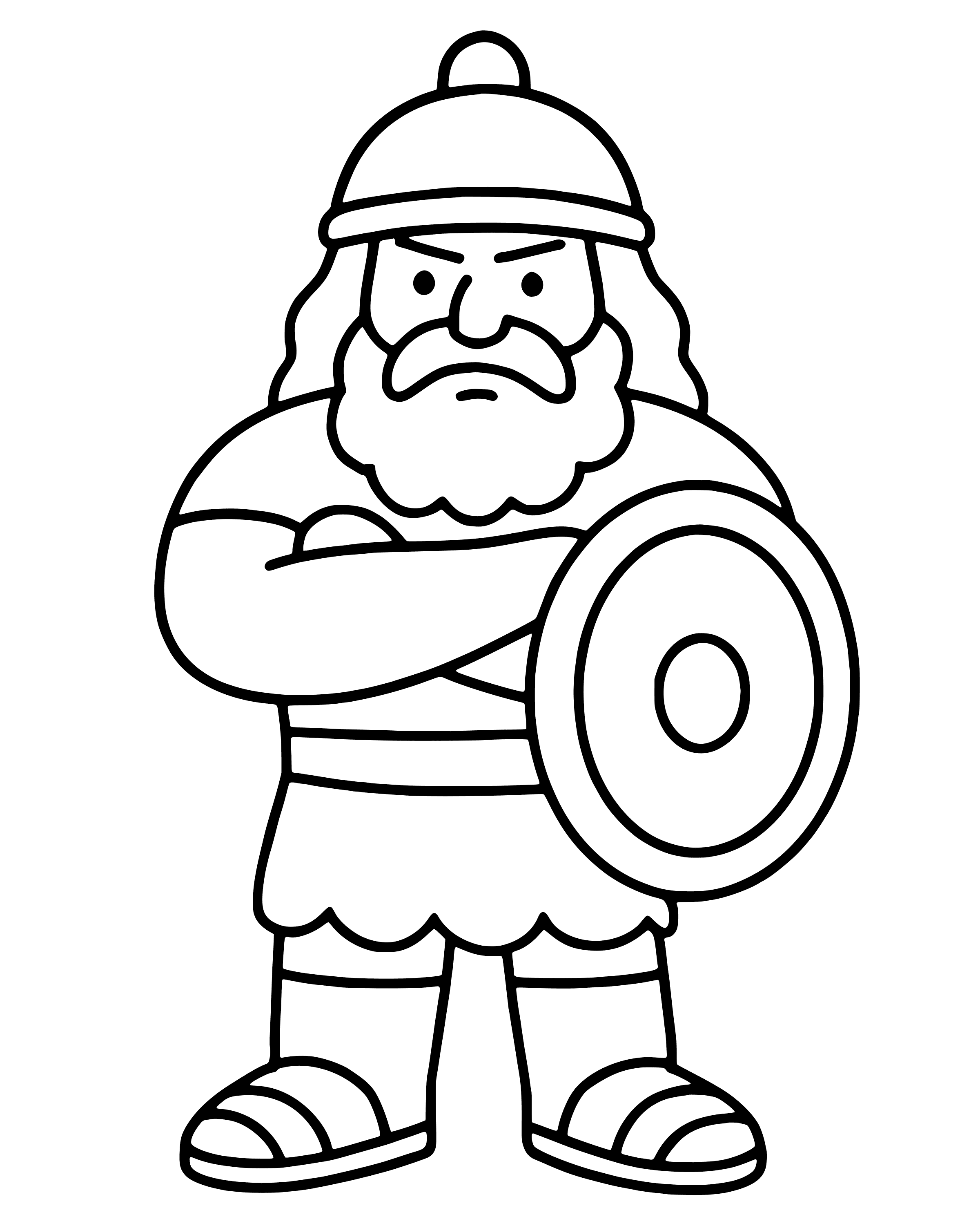 Easy Goliath the Giant coloring page