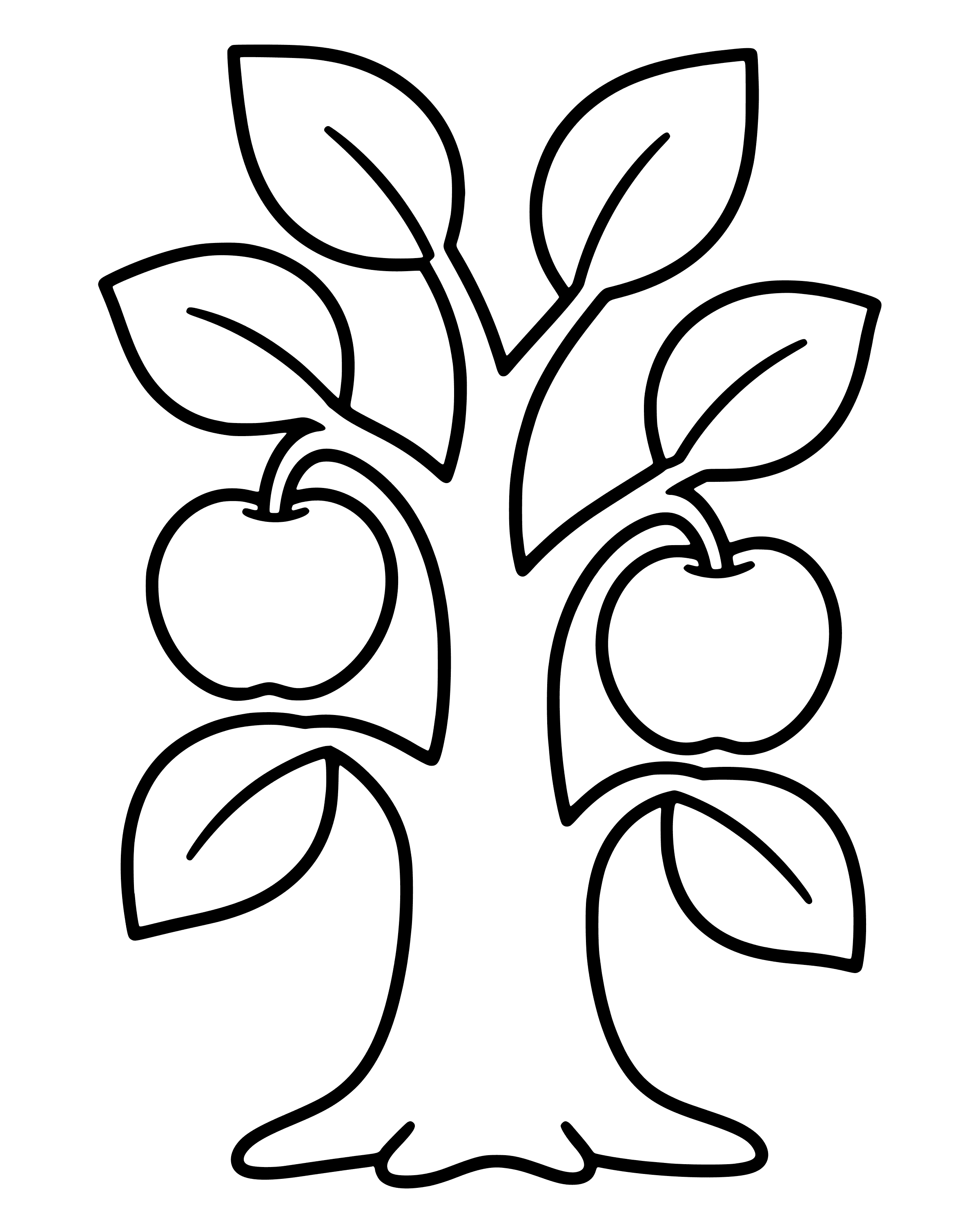 Easy Adam and Eve in the Garden of Eden coloring page