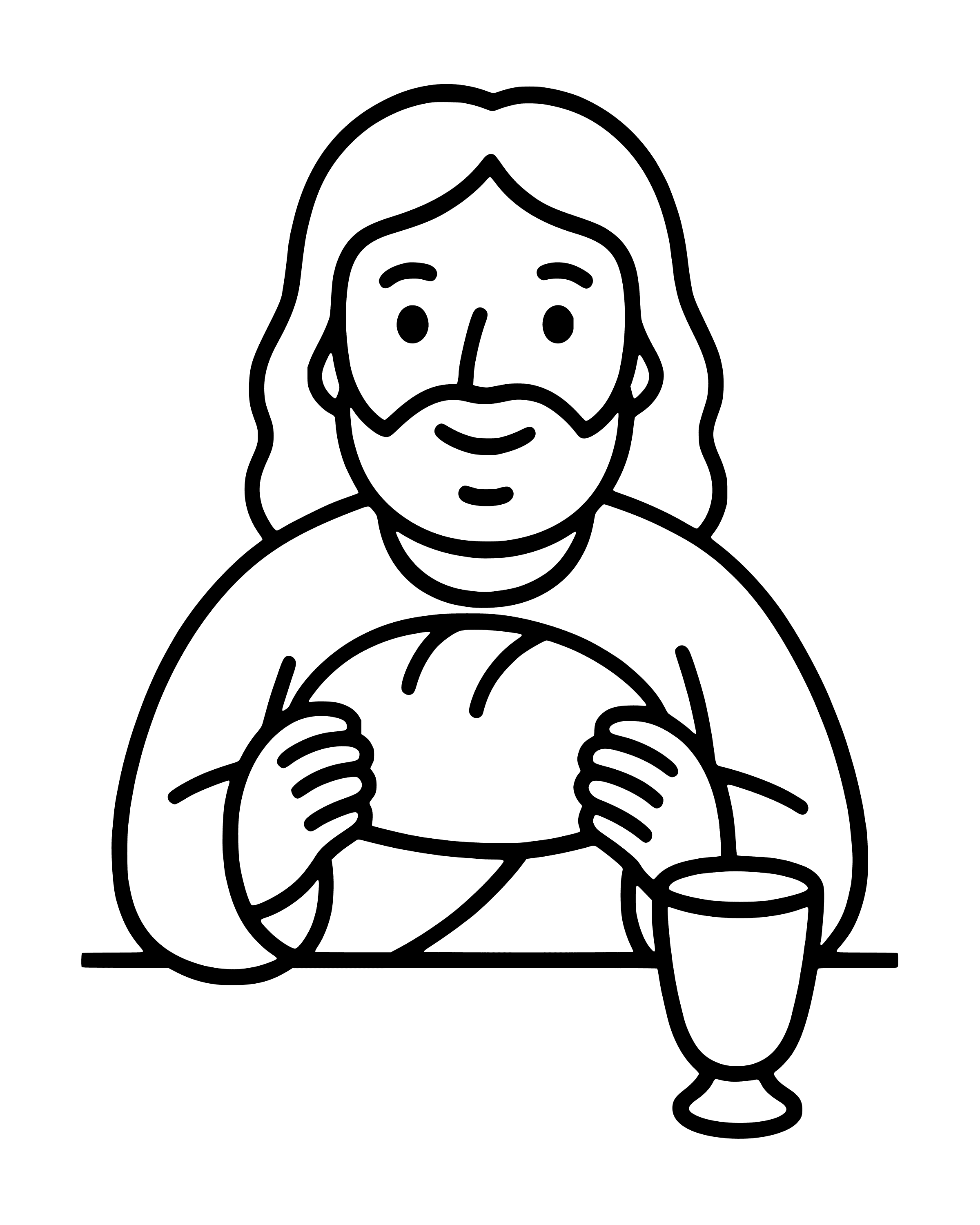 Easy The Last Supper coloring page