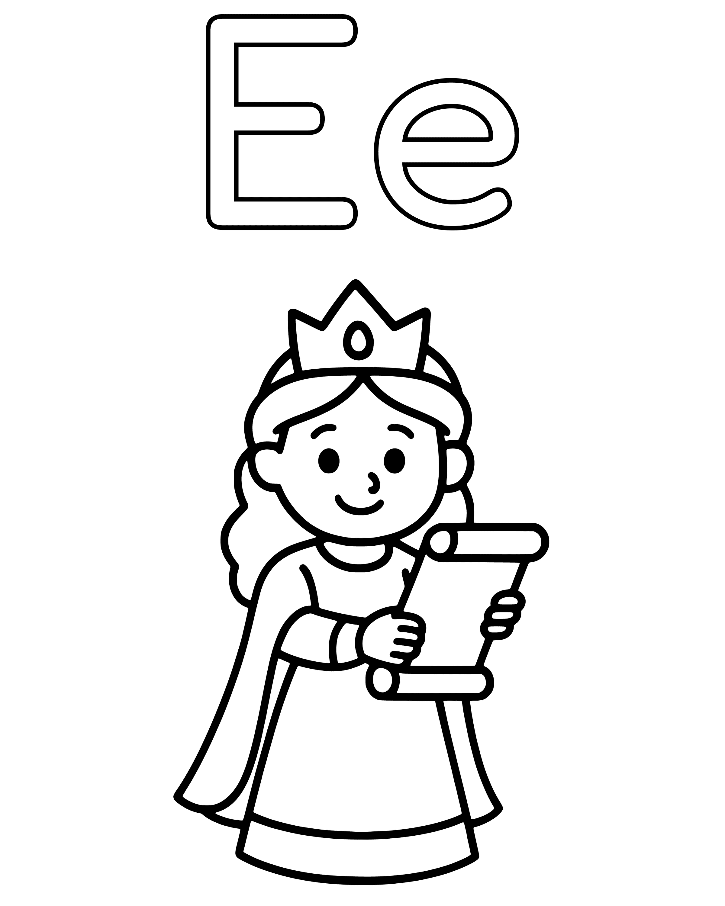 Easy E Is for Esther coloring page