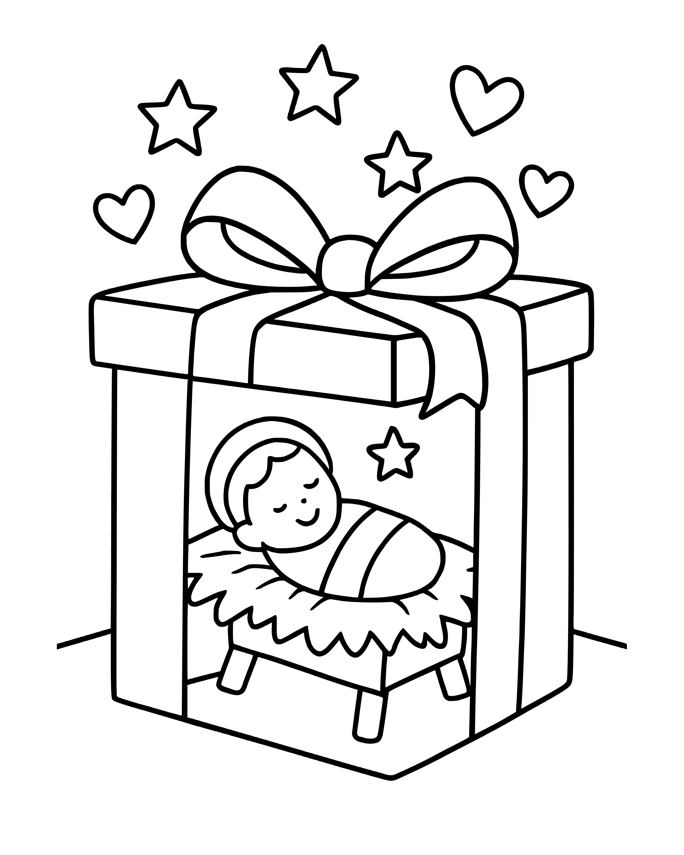 Simple God's Greatest Gift coloring page