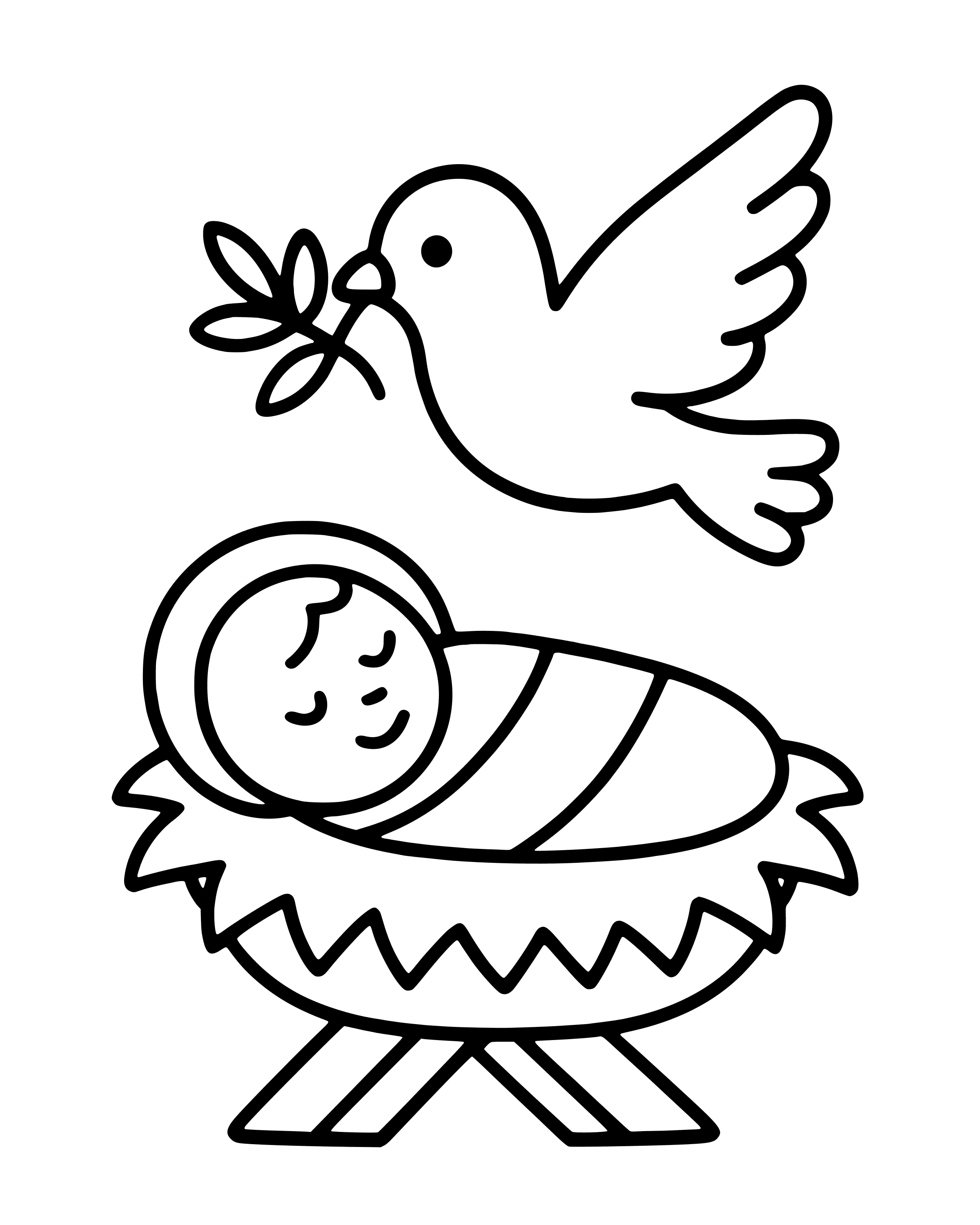 Easy The Prince of Peace coloring page