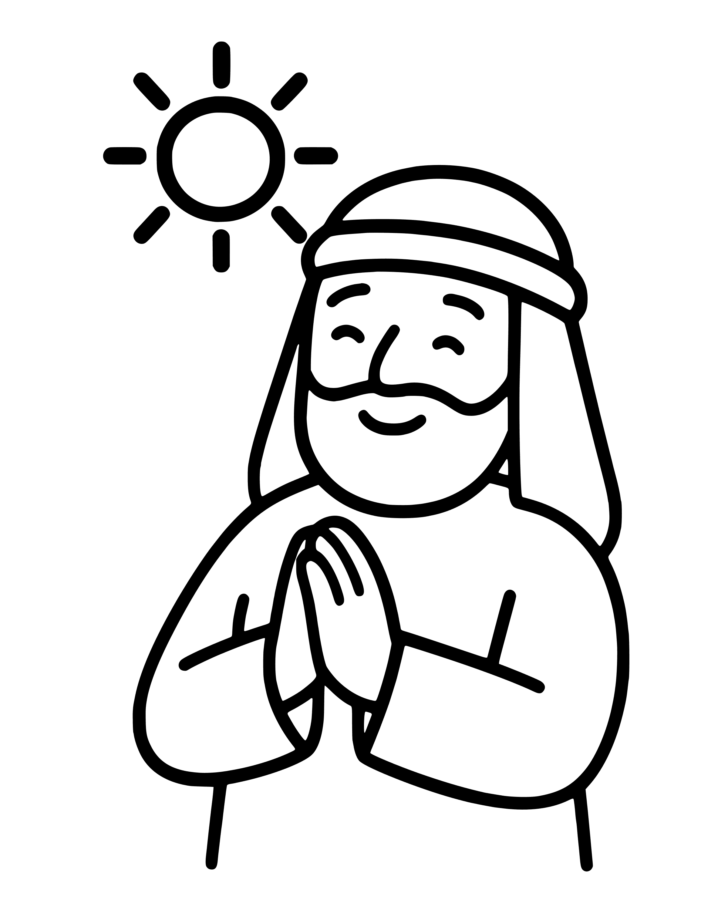 Easy Noah Says Thank You to God coloring page