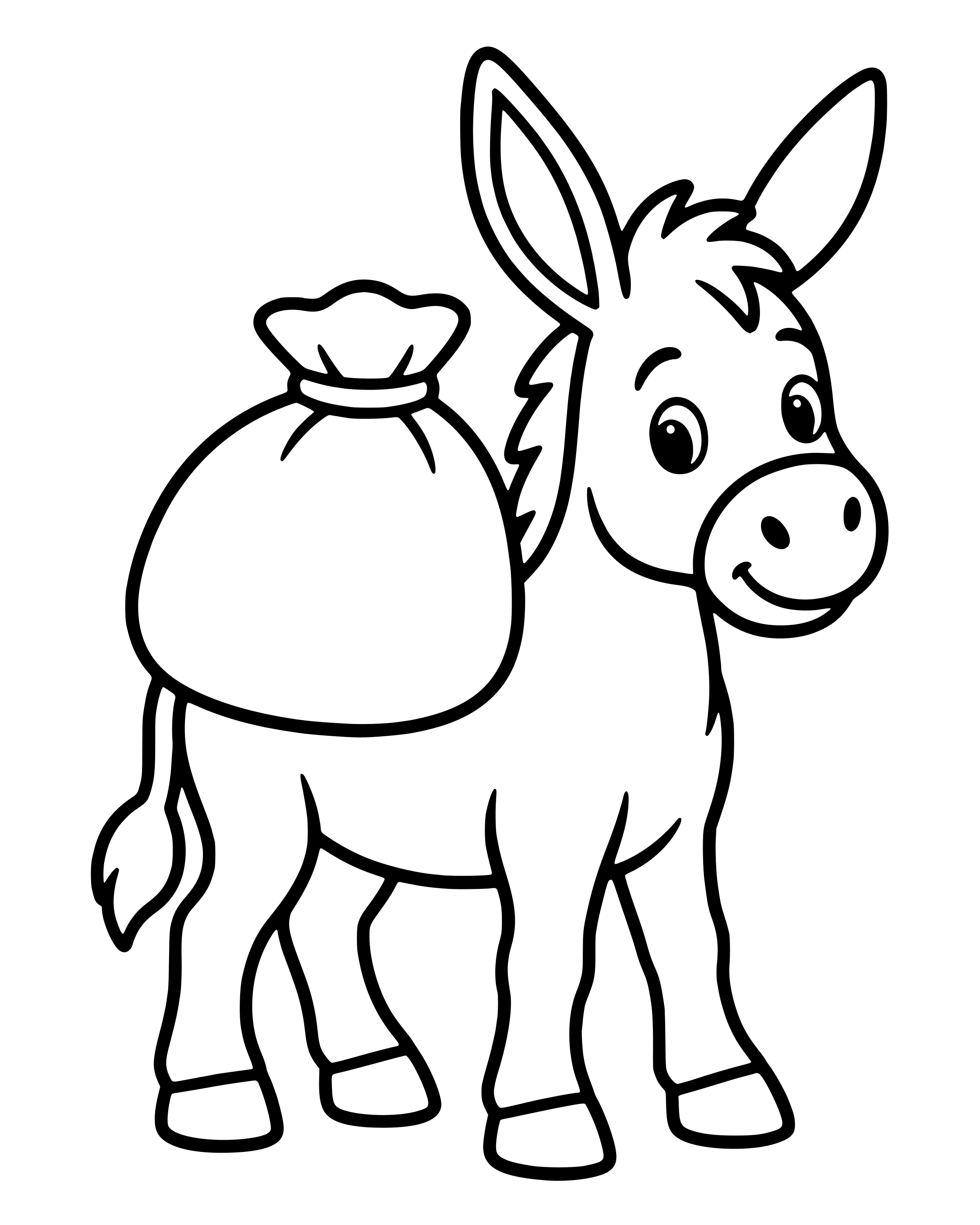 Easy The Good Samaritan Helps coloring page