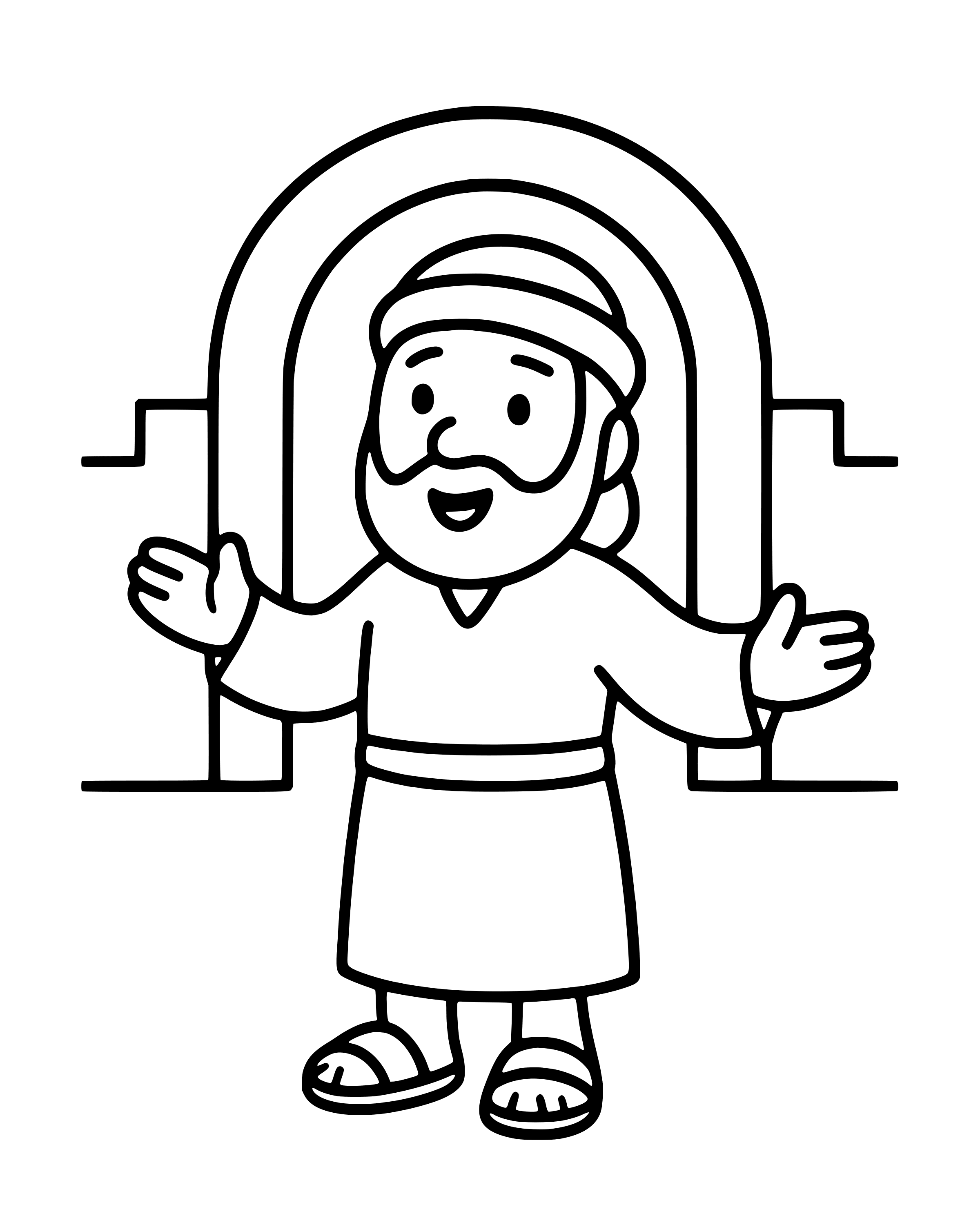 Easy Jonah Goes to Nineveh coloring page