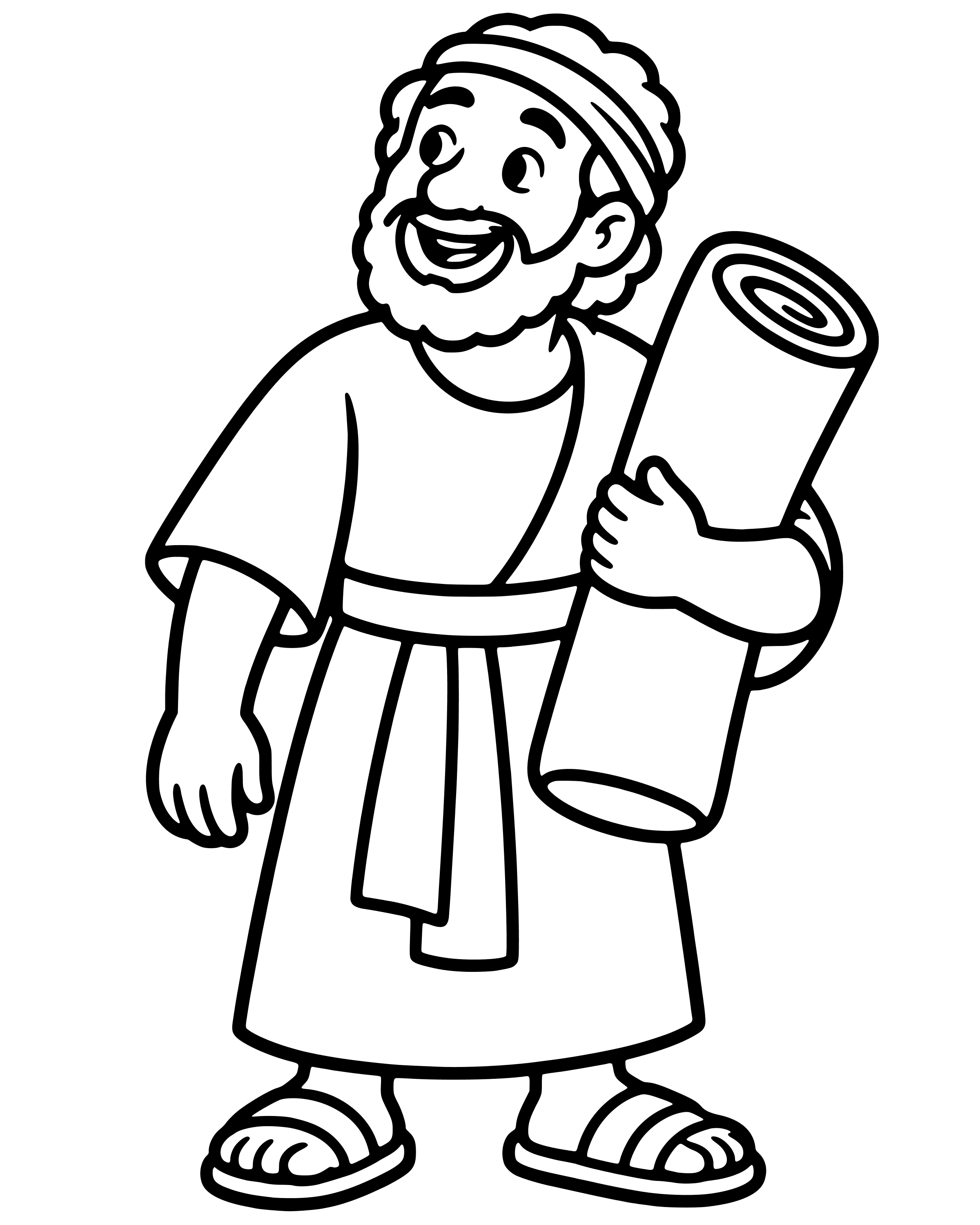 Easy Pick Up Your Mat and Walk coloring page