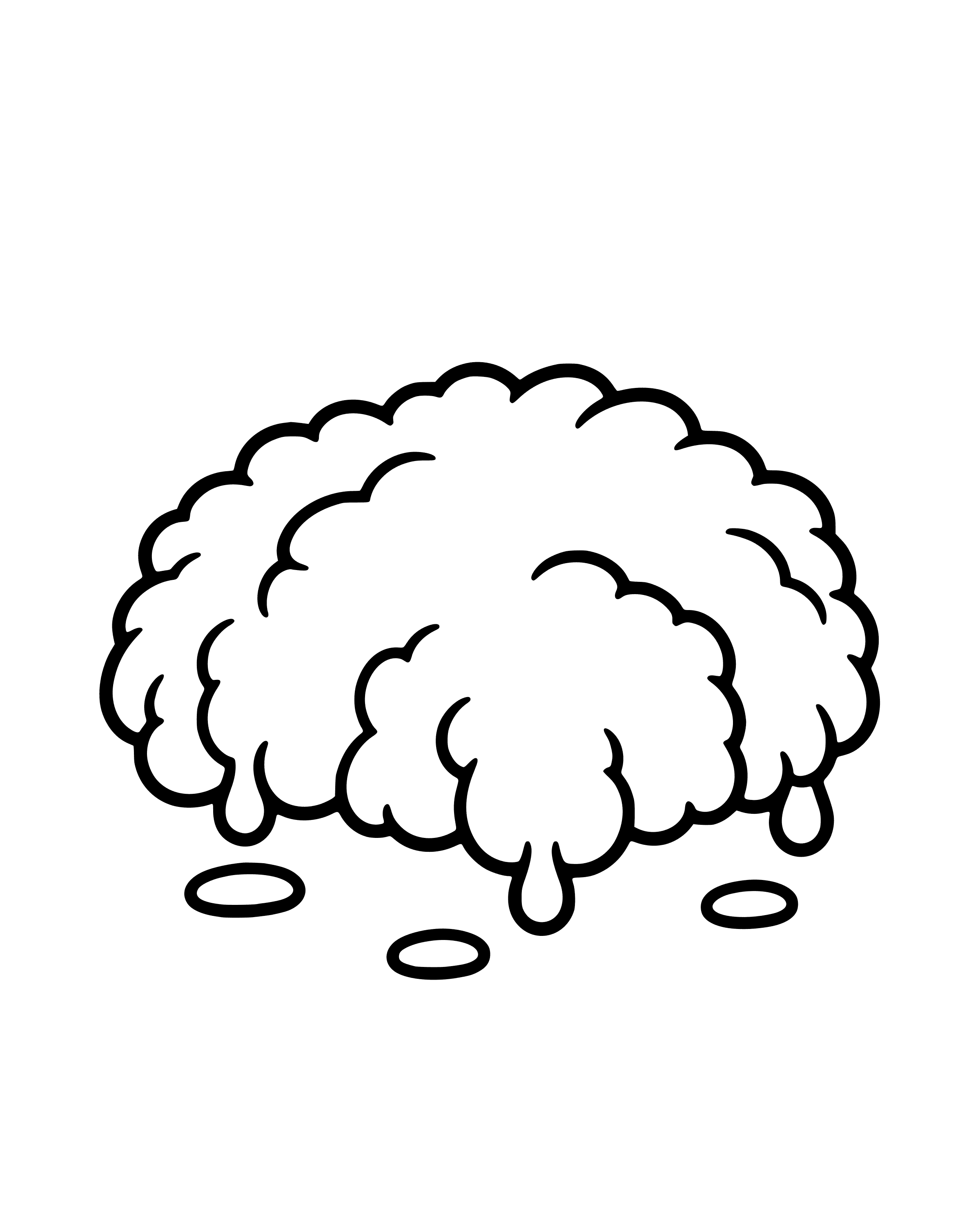 Easy Gideon's Fleece coloring page