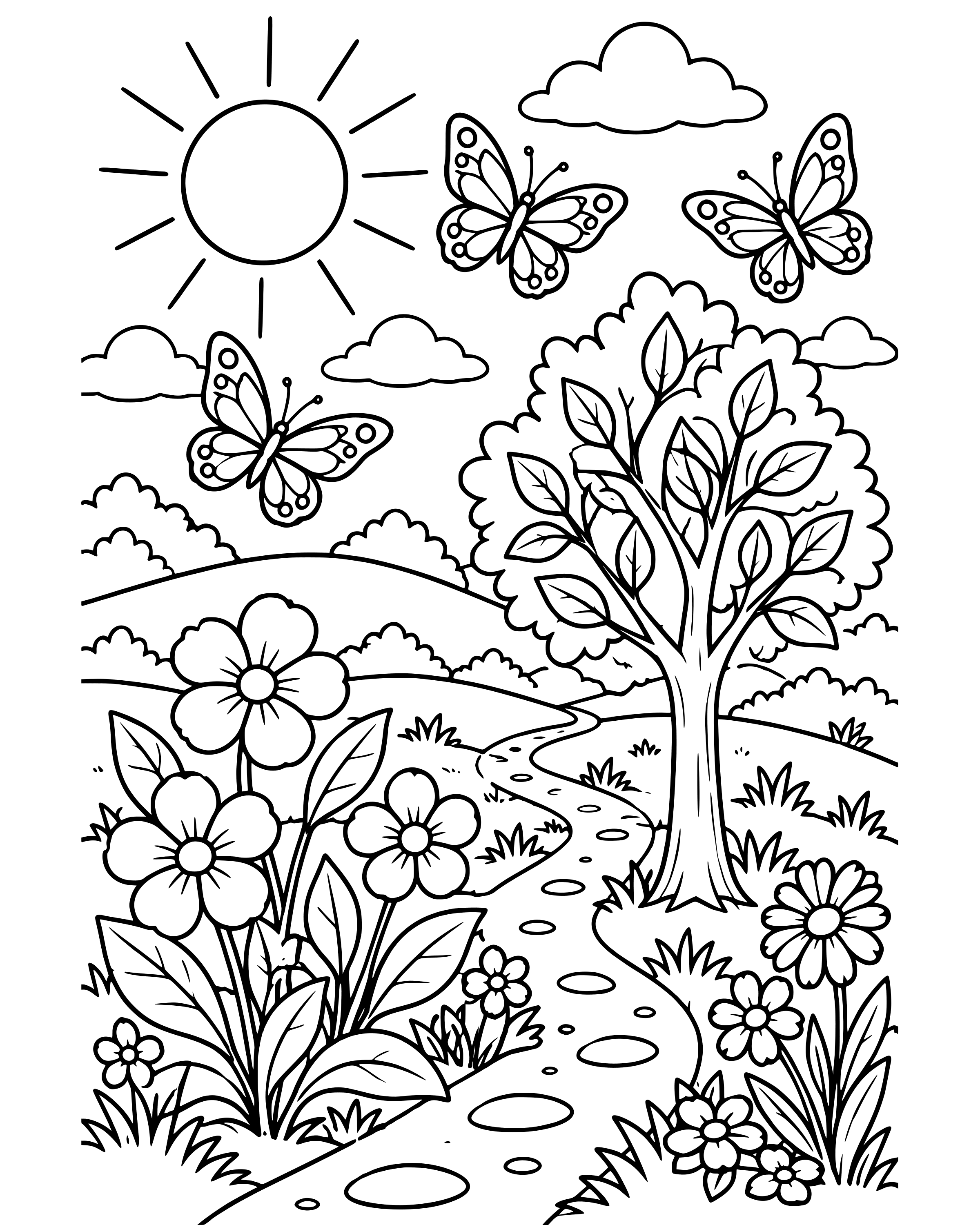 Detailed Everything Beautiful in Its Time coloring page