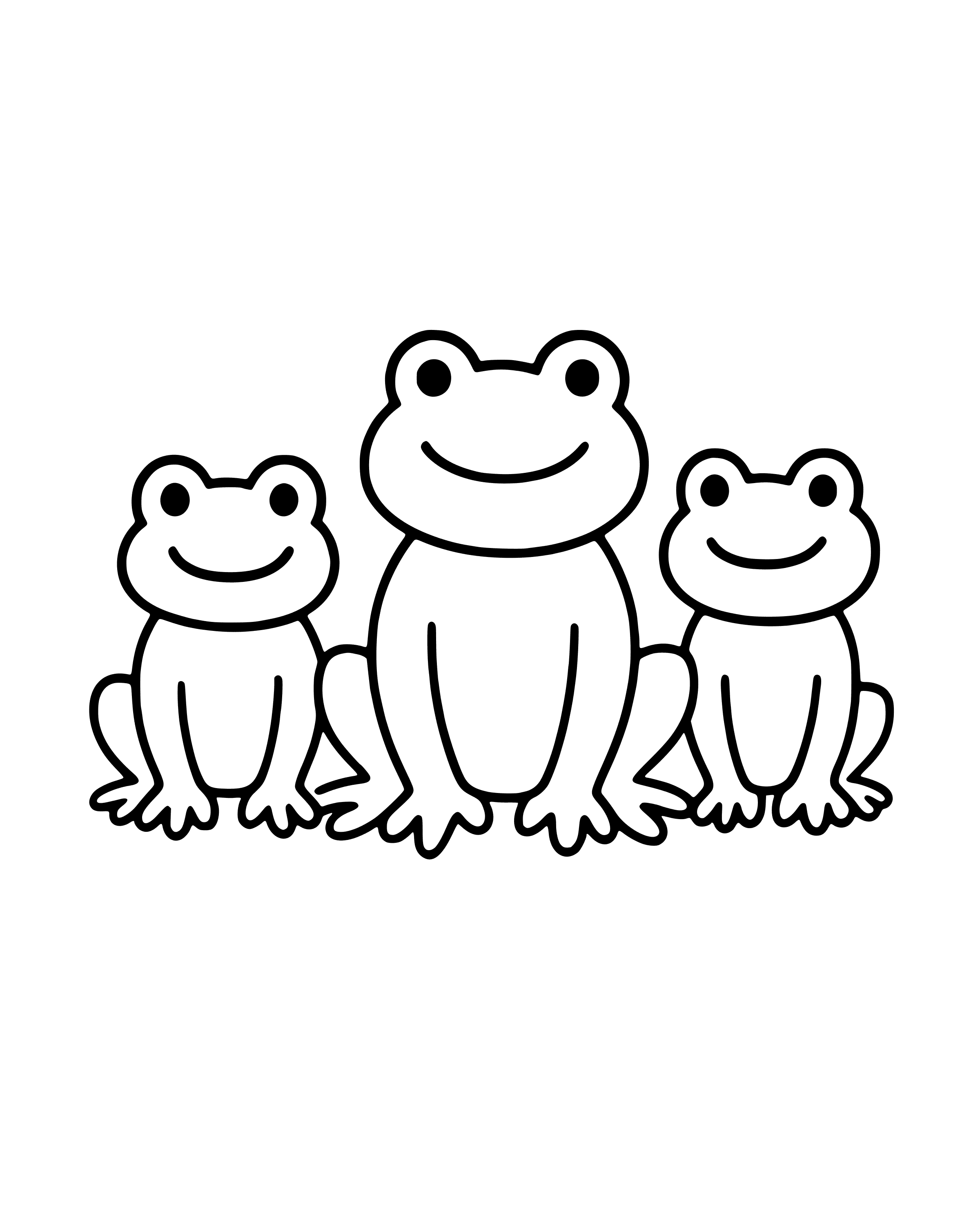 Easy The Plague of Frogs coloring page