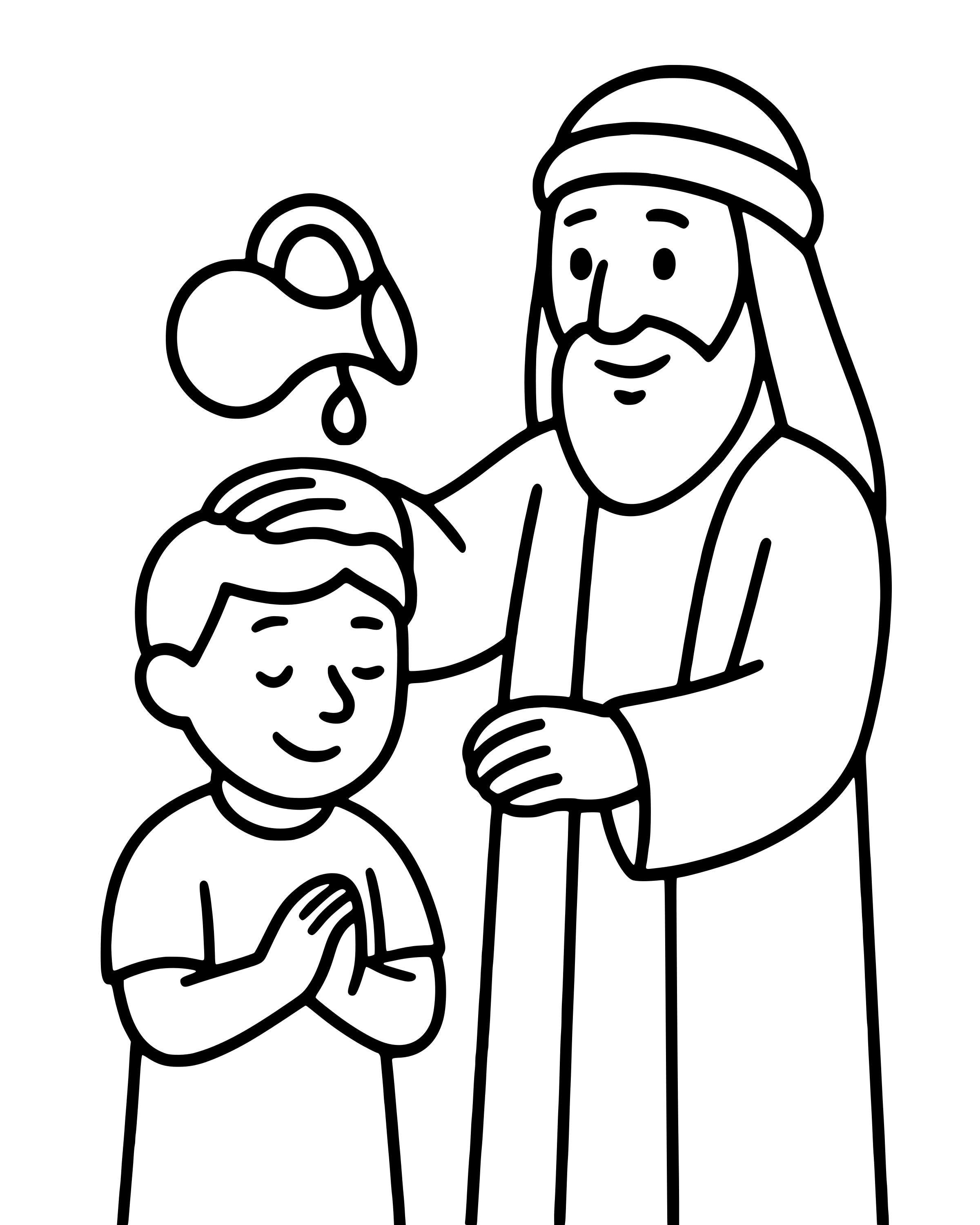 Easy Samuel Anoints David coloring page