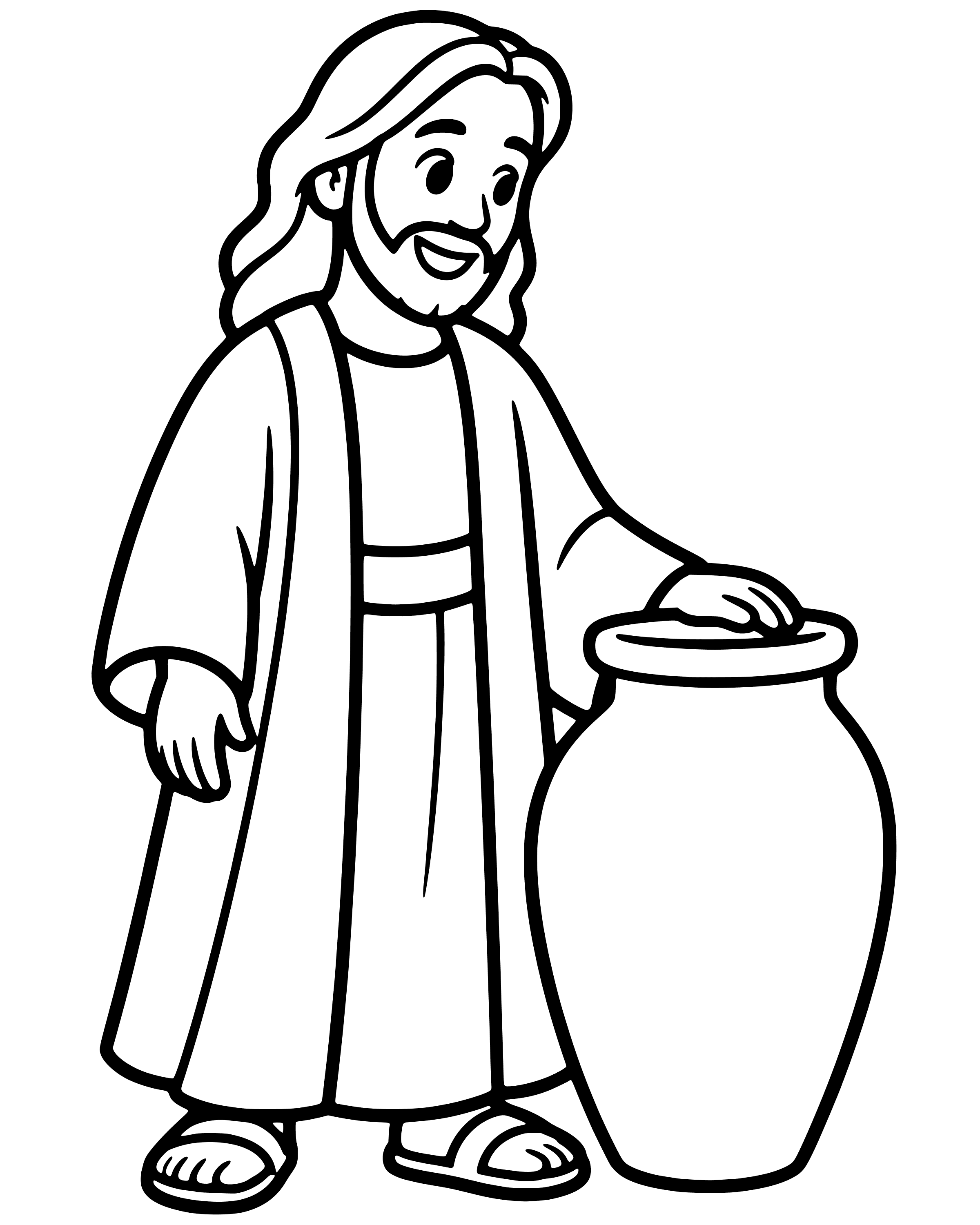 Easy The Wedding at Cana coloring page
