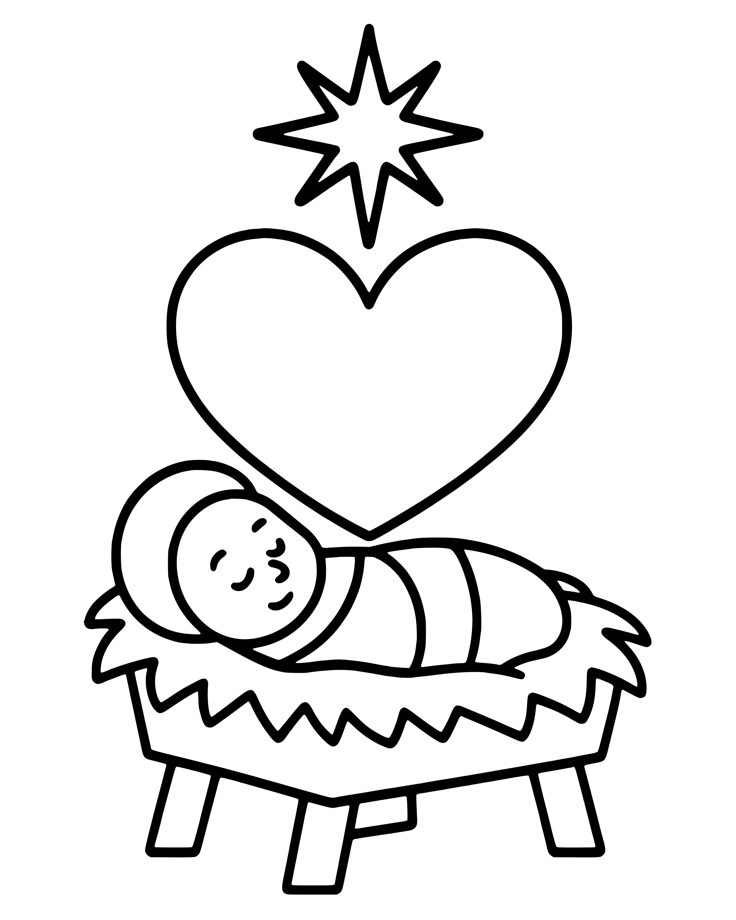 Easy Immanuel, God with Us coloring page