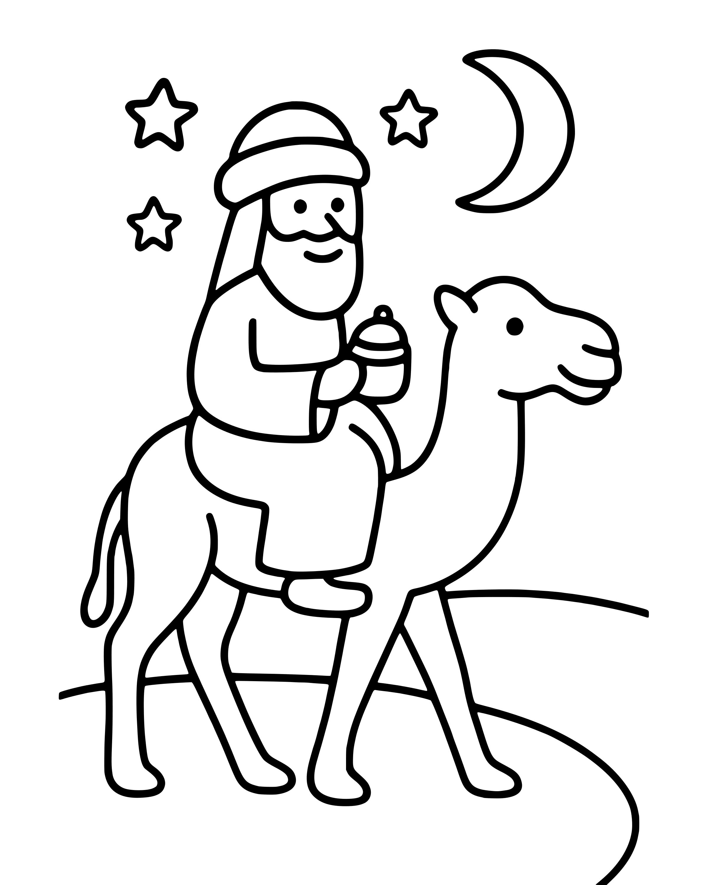 Easy The Wise Men Go Home Another Way coloring page