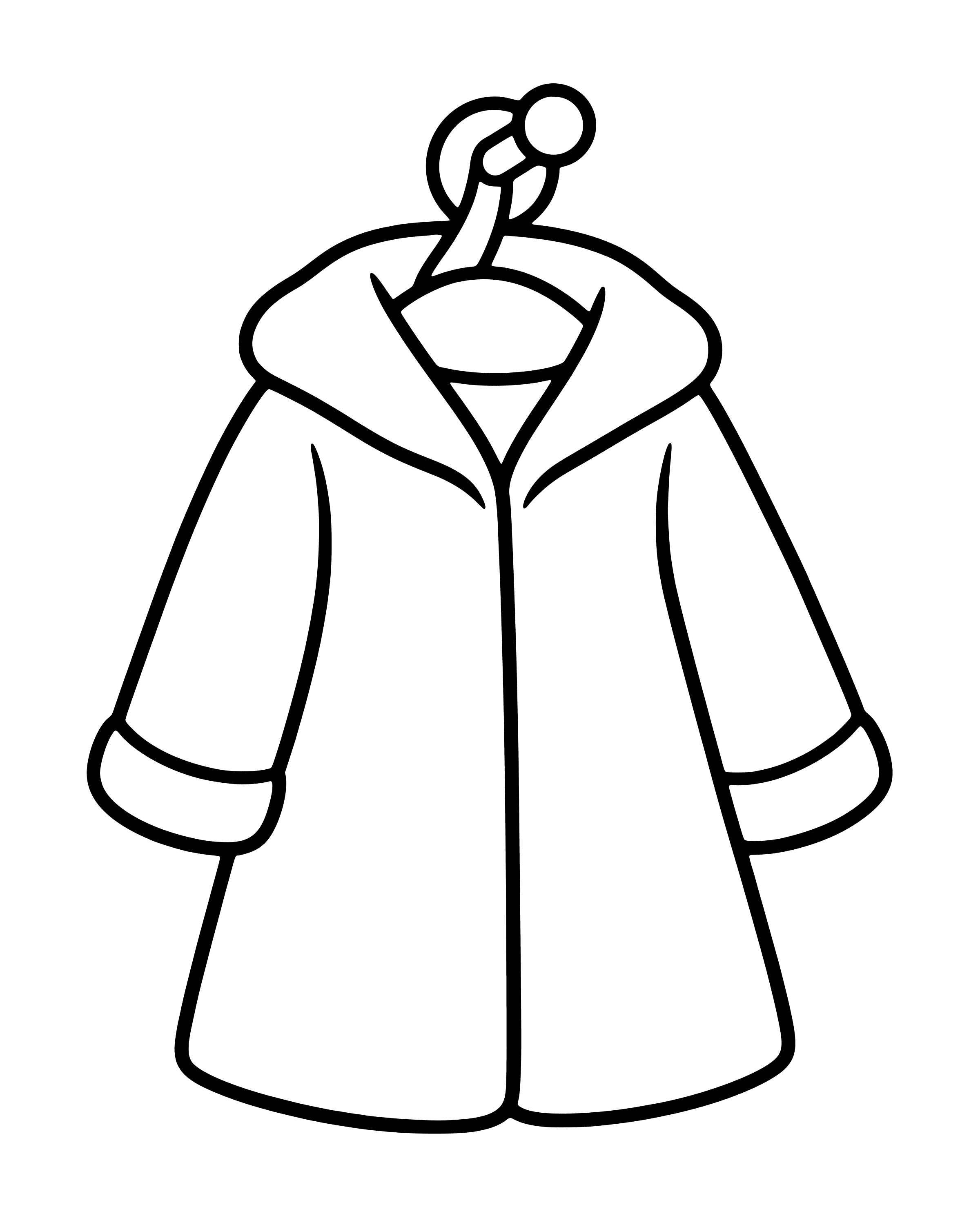 Easy Hannah Makes Samuel a Little Coat coloring page