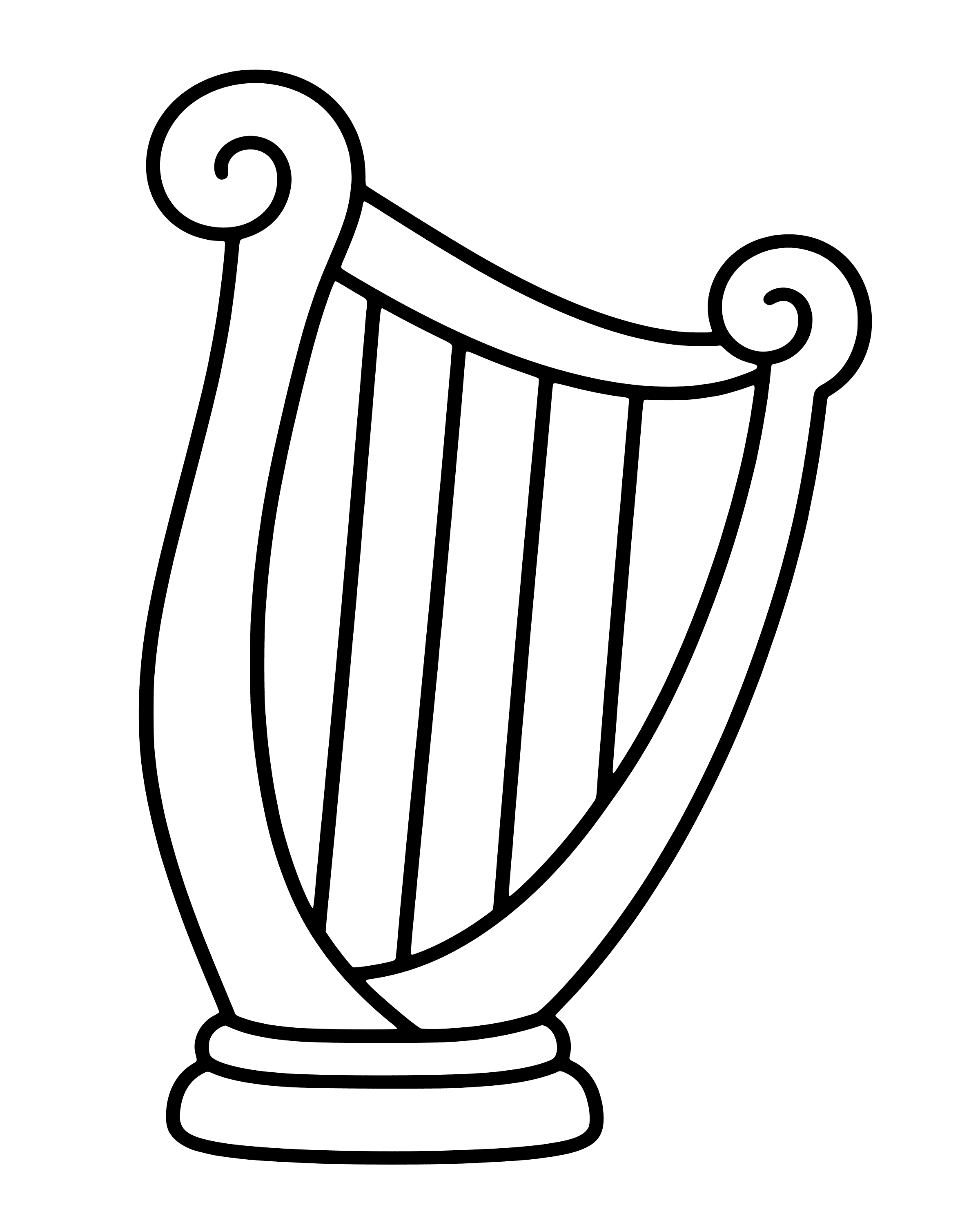 Easy David Writes Songs to God coloring page