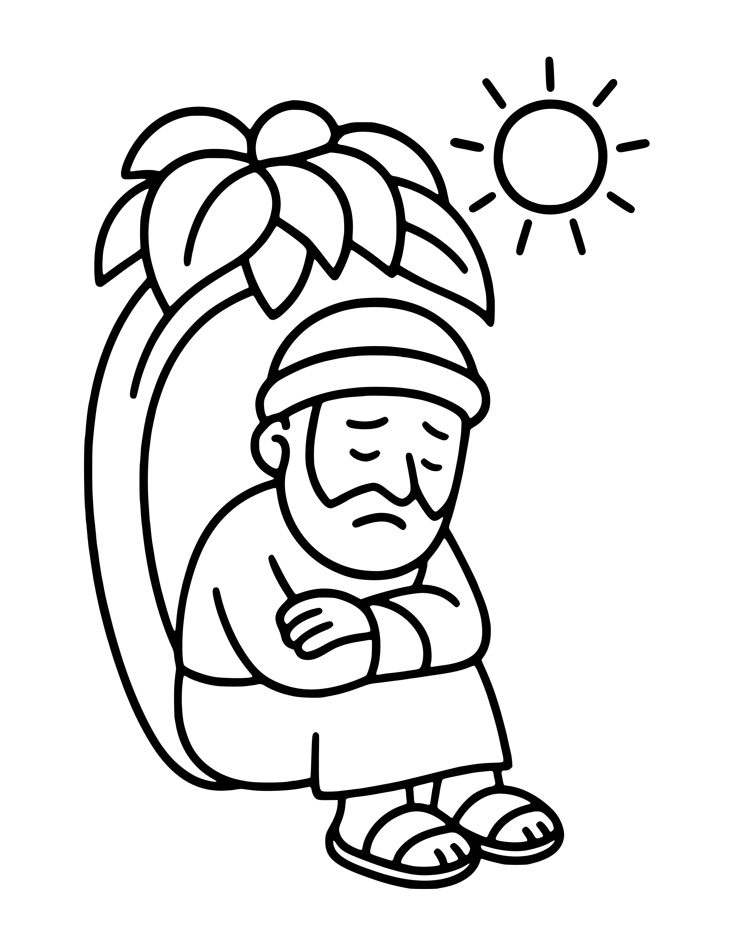 Easy Jonah and the Shady Vine coloring page
