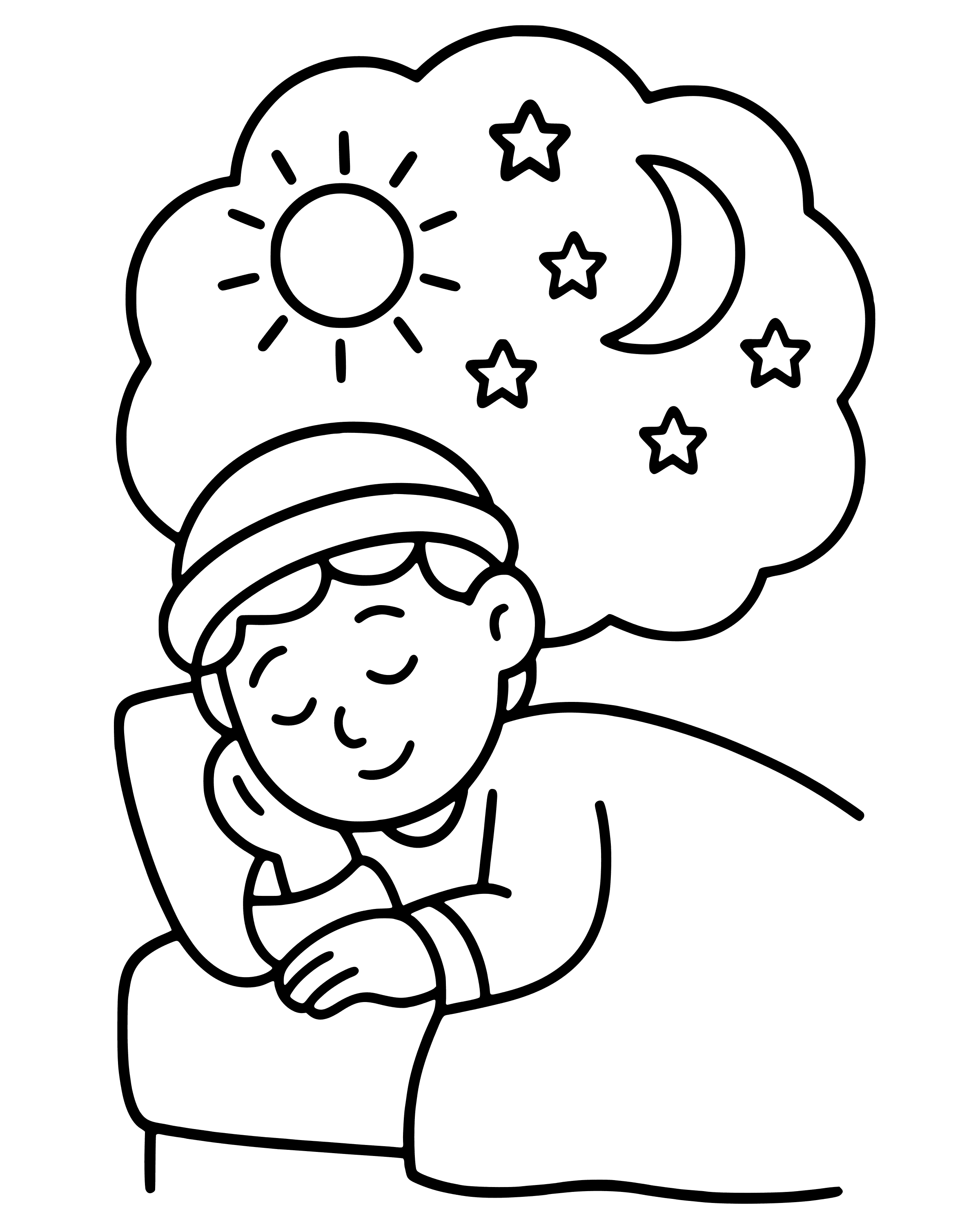 Easy Joseph's Dreams coloring page