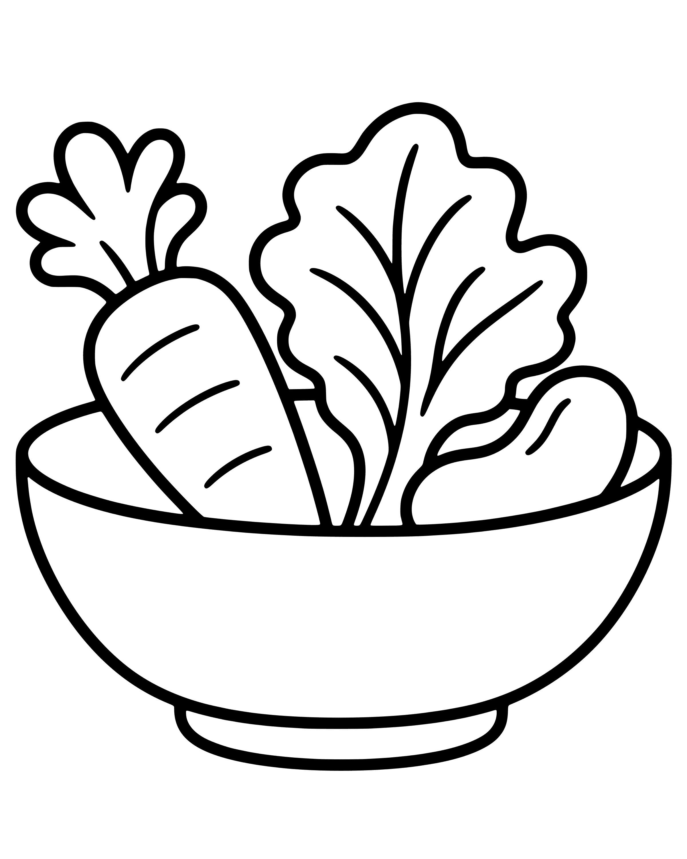 Daniel Chooses Vegetables, easy printable coloring page for ages 2–4
