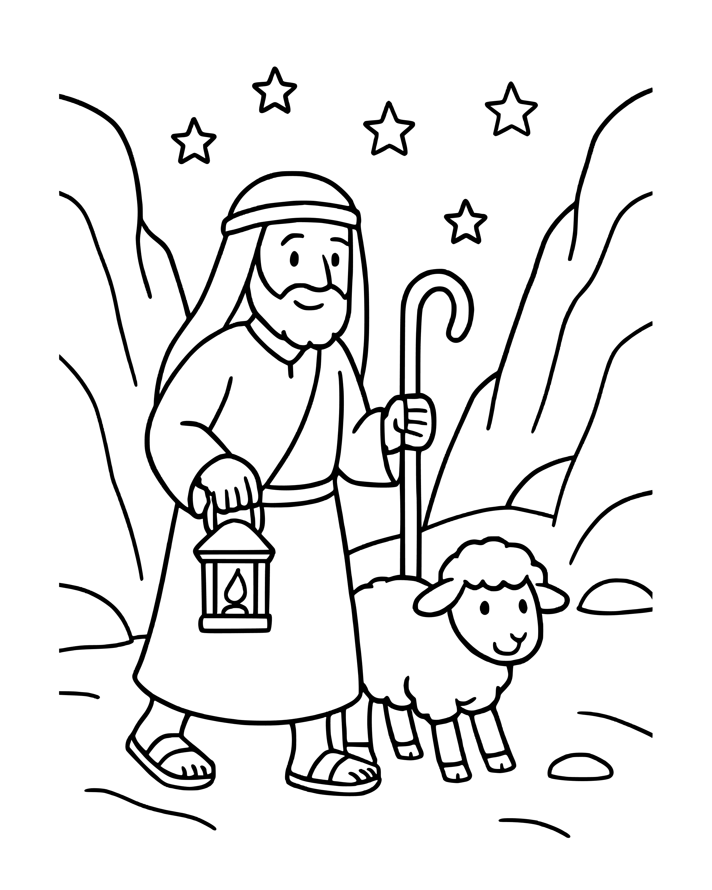 Simple I Will Not Be Afraid coloring page