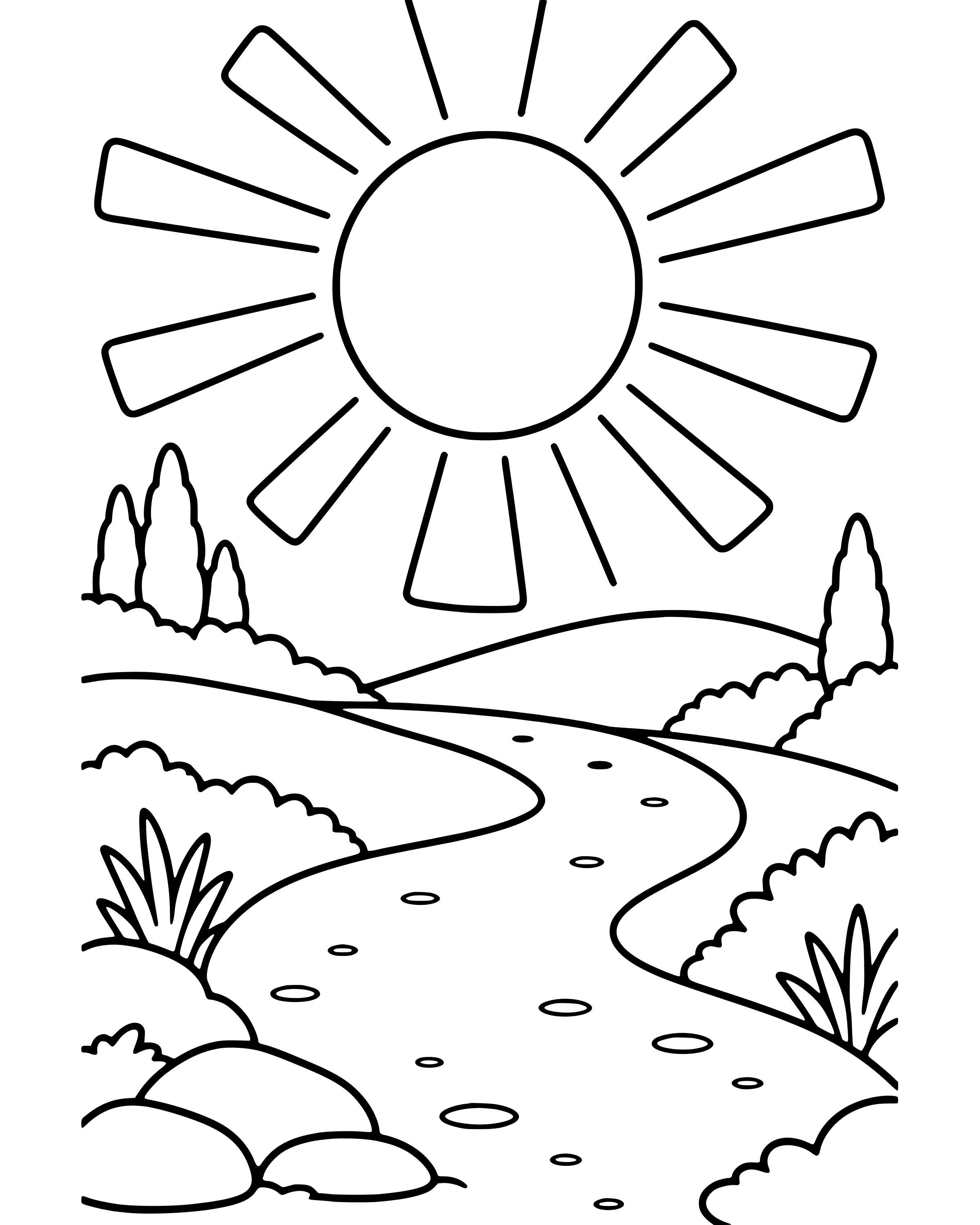 Easy A Bright Light on the Road coloring page