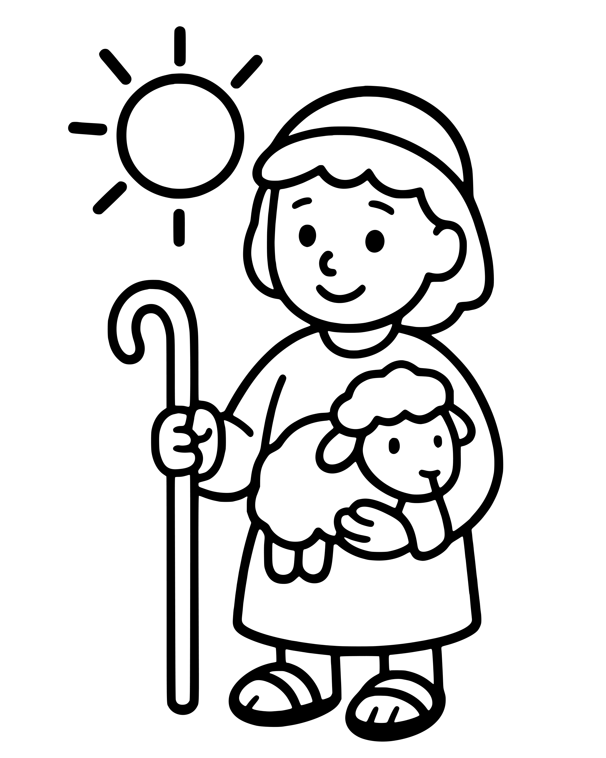 Easy David the Shepherd Boy coloring page