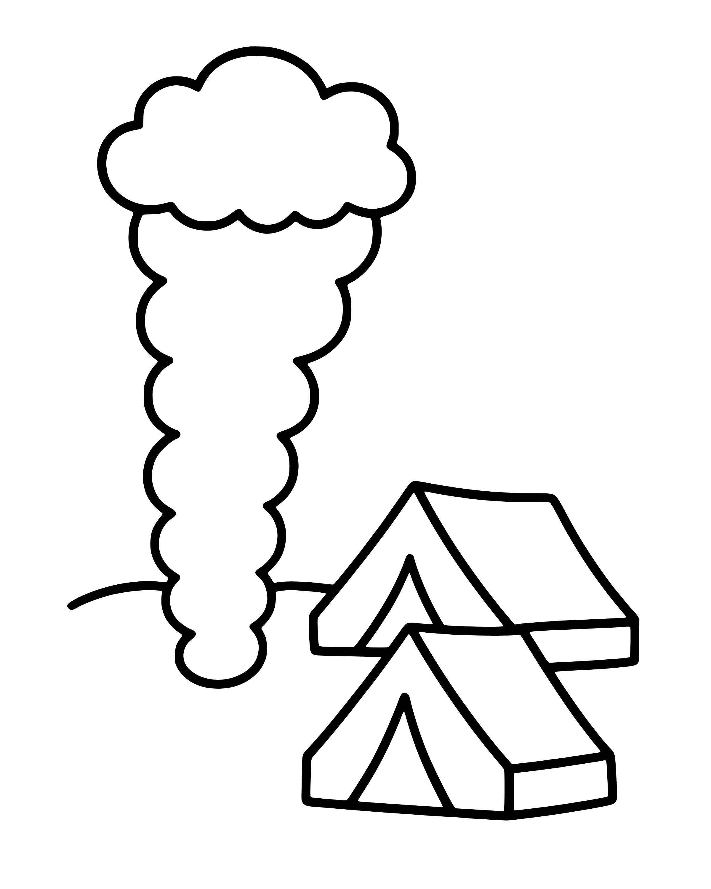 Easy The Pillar of Cloud and Fire coloring page