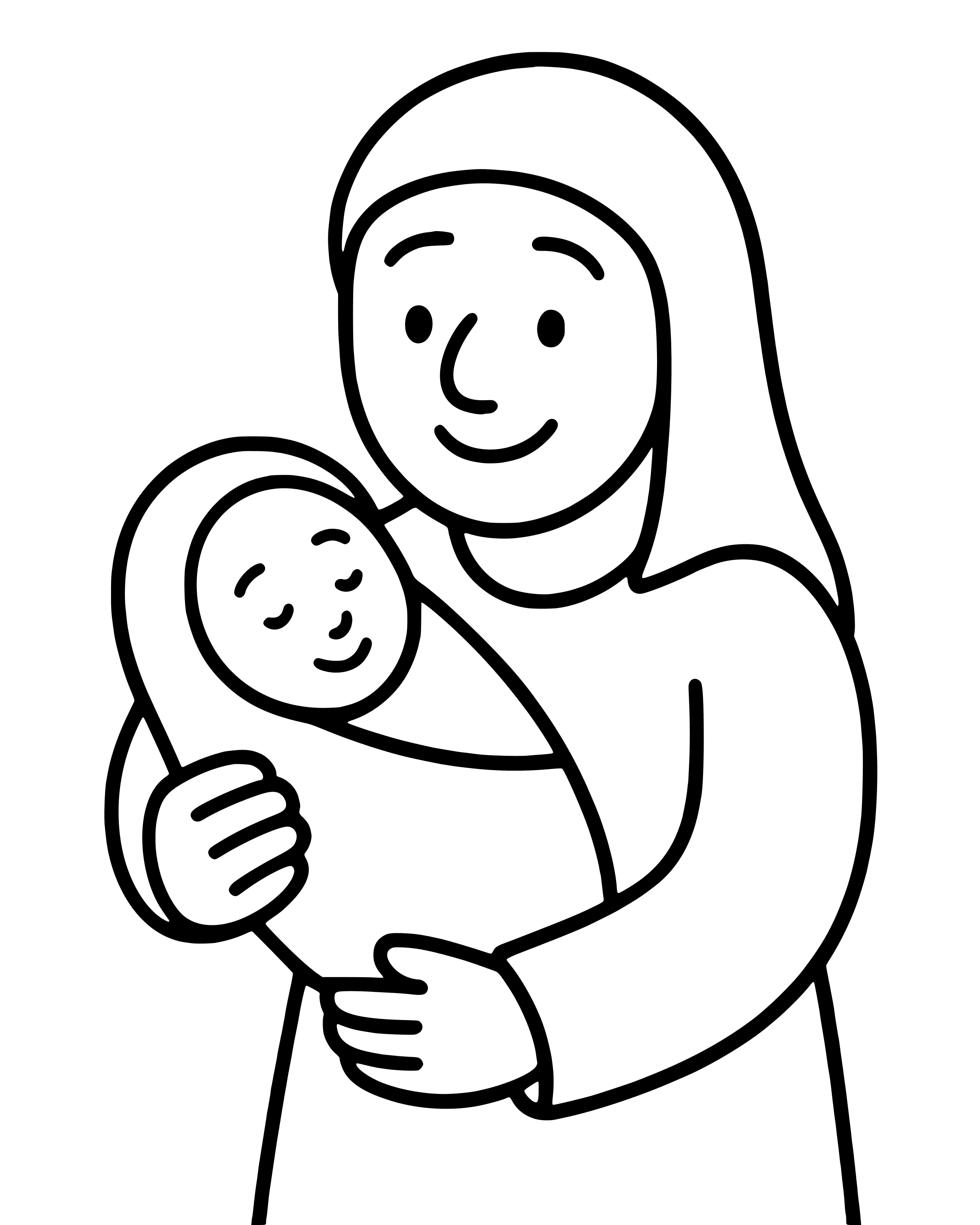 Easy Baby John Is Born coloring page