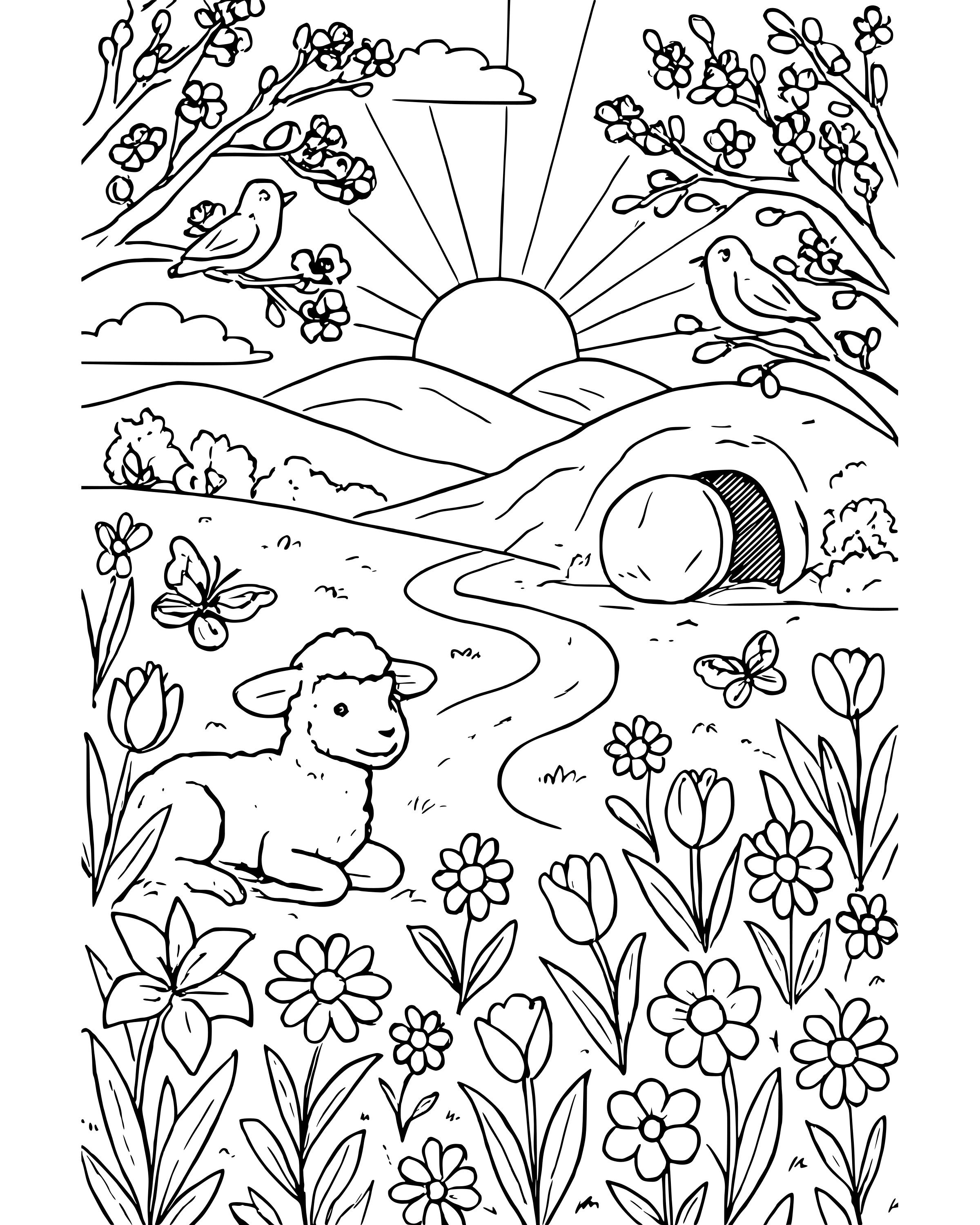 Detailed This Is the Day the Lord Has Made coloring page