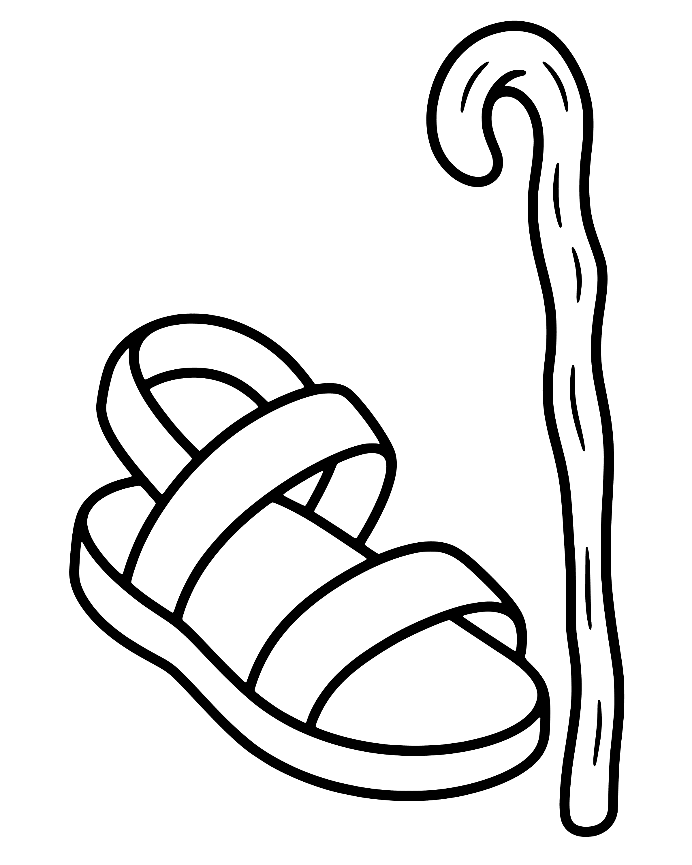 Jesus Grows Up, easy printable coloring page for ages 2–4