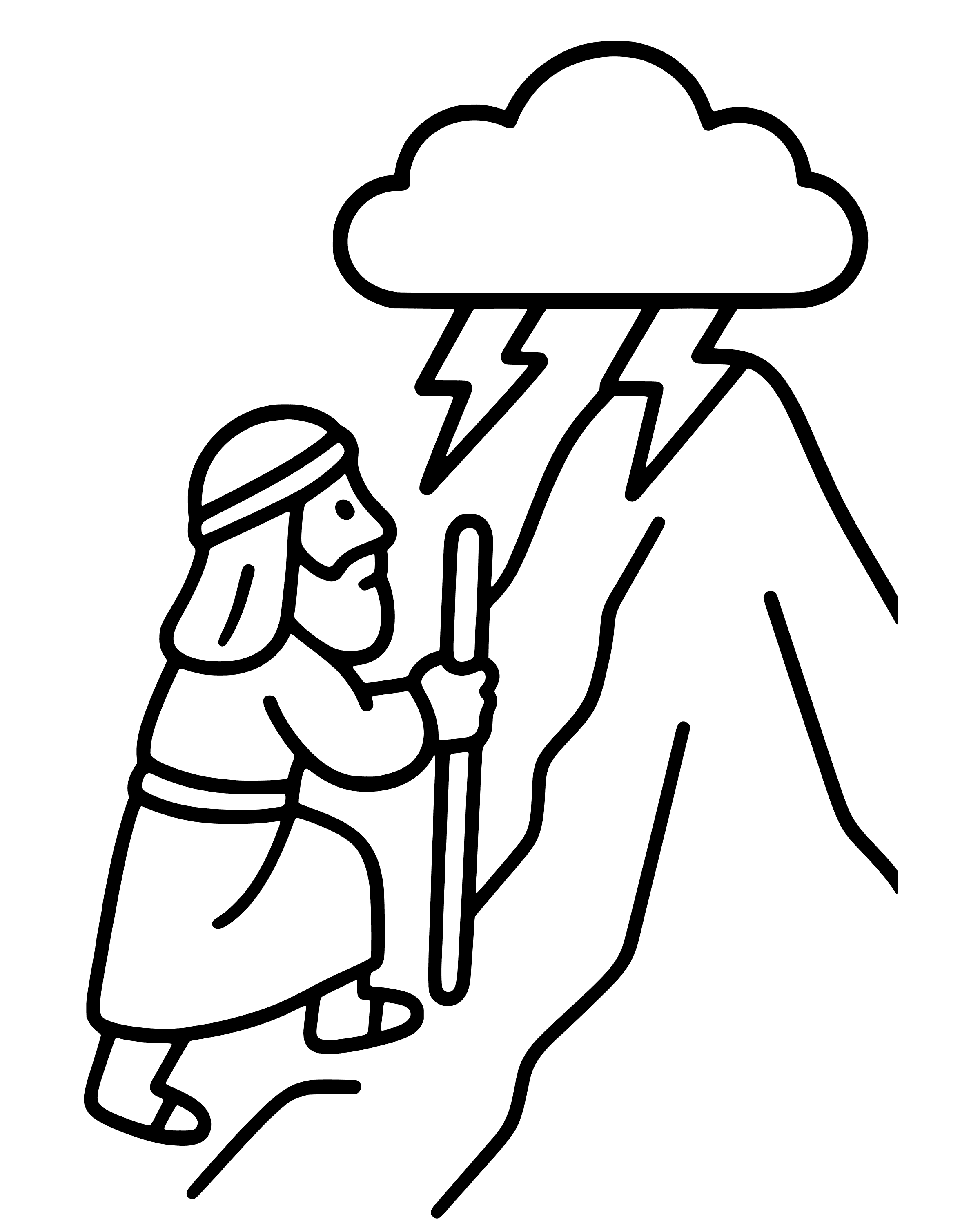 Easy Moses Climbs Mount Sinai coloring page