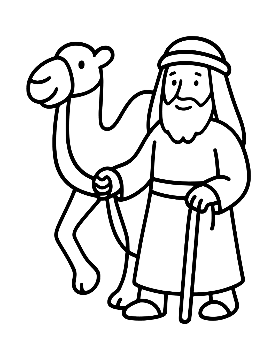 Colouring Pages Free Spring Abraham Leaves Home Coloring Page: Free Printable PDF | Bible Coloring ...